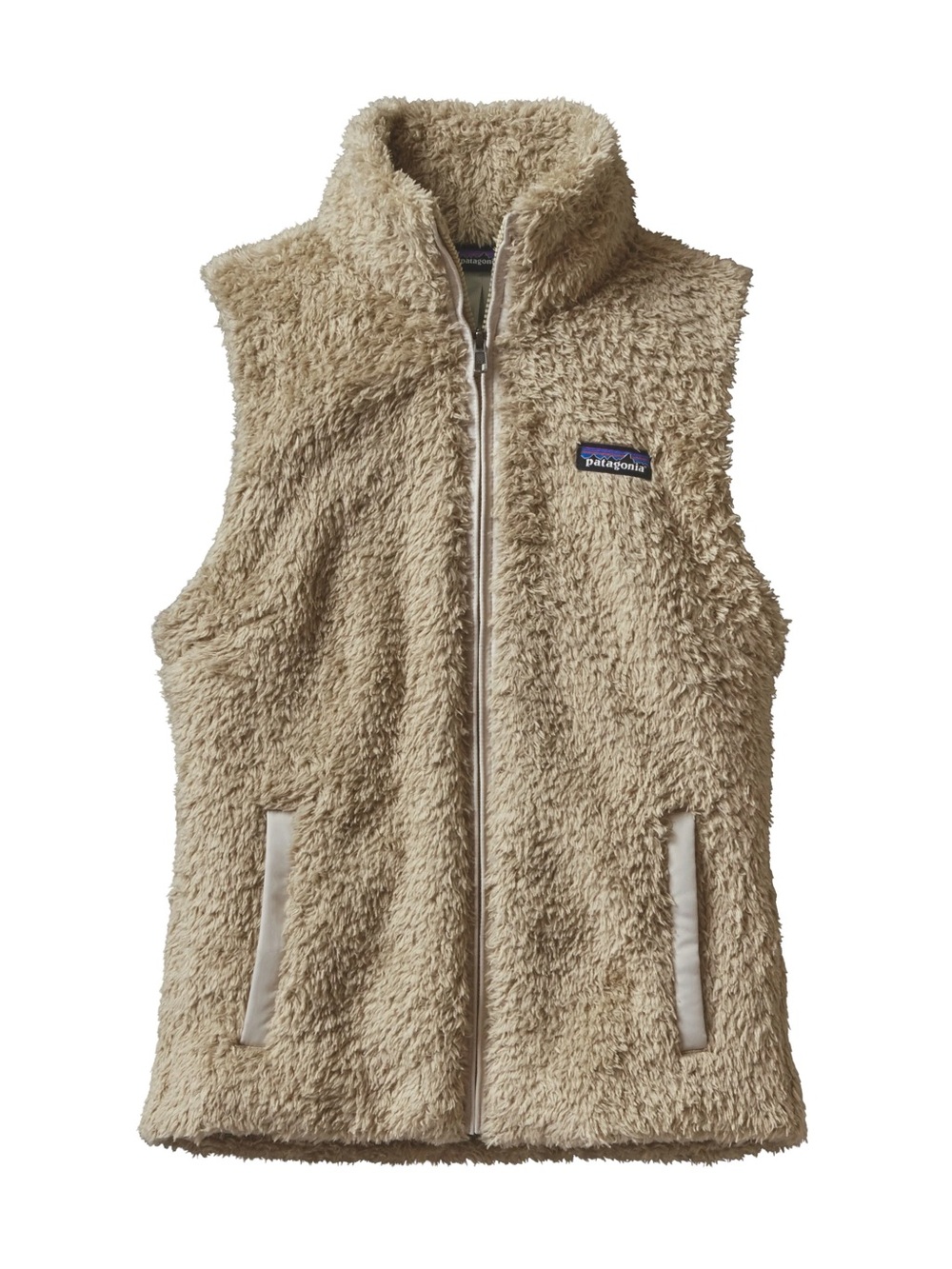 Patagonia Los Gatos Fleece Vest Women’s Size M Beige Full Zip